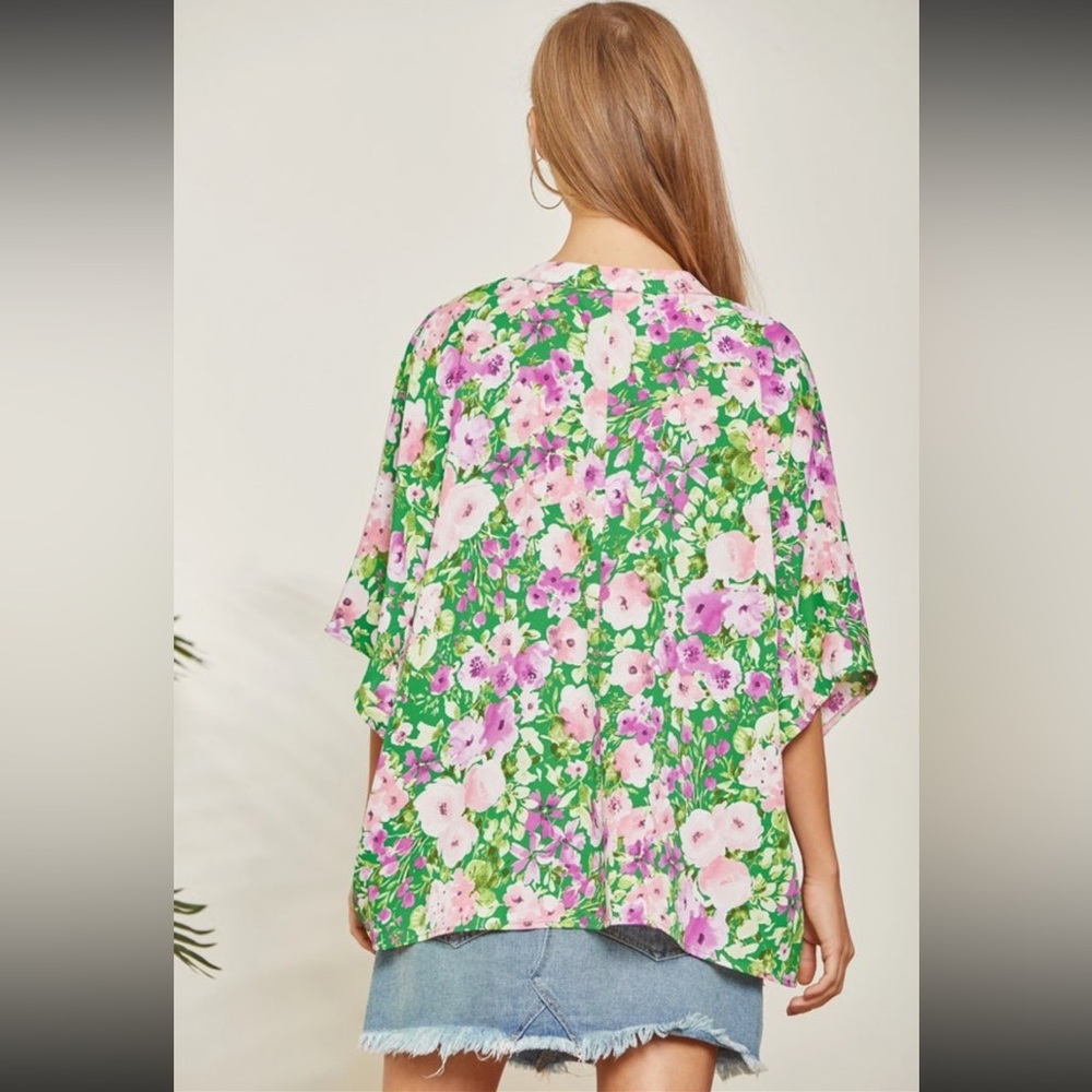 Floral Green Emily Wonder brand Women's Top